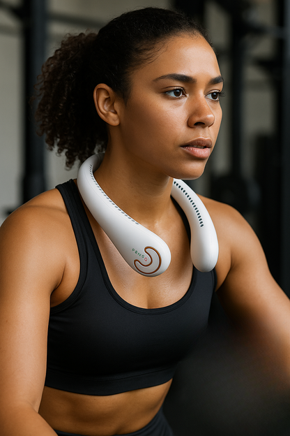 Hands-Free 360° Bladeless Neck Fan – SL-001 Rechargeable Cooling Device