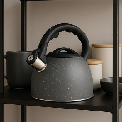 Whistling Stovetop Kettle with Stay-Cool Handle – For Gas, Electric, Ceramic & Induction 2.5 L